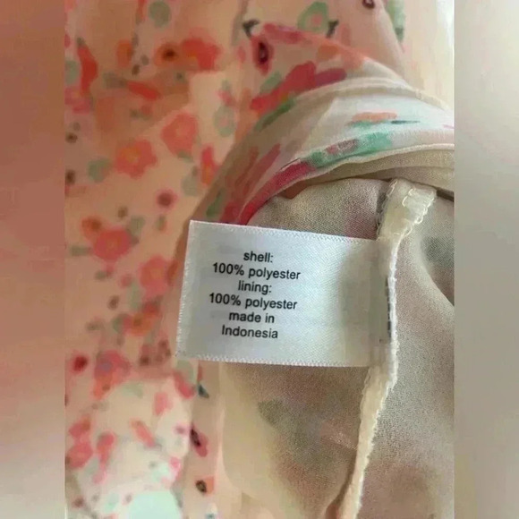 Lane Bryant Floral Cold Shoulder Ruffle Tiered Pink Flirty Feminine Blouse Sz 20 - Picture 5 of 8